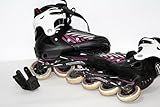 Hudora Kinderinliner MIA - Patines en línea, Color Negro/Pink, Talla L