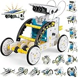 Buoeuik Robot Solar, Stem 13 en 1 Kit Robotica Manualidades Robot Juguetes Niños 6 7 8 9 10 11 12+ Años Ciencia Experimento Construcciones Juegos Educativos Regalo Cumpleaños Navidad para Niño Niña
