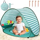 NXPZ Tienda de Playa Bebé Pop Up, Tienda de Playa con Mini Piscina, Protección UV UPF 50+, Portátil para Niños para Playa, Camping, Jardín, Bolsa de Almacenamiento Incluida