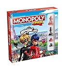 Winning Moves - Monopoly Junior Miraculous con Lady Bug, Cat Noir, Los Kwamis De Miraculous Y Muchas Más Edad 5+ Alemán