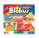 Mattel Games - Juego de Mesa Blokus - Fácil de Aprender - 21 Piezas de Color por Jugador - Entretenido - Estrategia y Desafíos - para Toda la Familia - BJV44