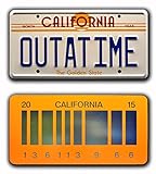 Back to the Future | OUTATIME + 2015 | Metal License Plates