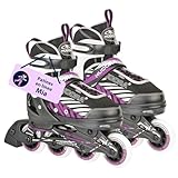 Hudora Kinderinliner MIA - Patines en línea, Color Negro/Pink, Talla M