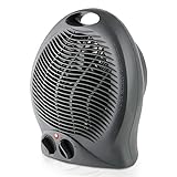 Taurus Gobi-Calefactor, termoventilador, silencioso, 2000 W, termostato Ajustable, función ventilación, 2 Posiciones de Calor, asa de Transporte, plastico, Multicolor