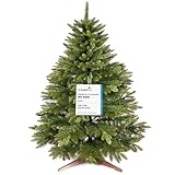 Árbol de Navidad Artificial Premium 90cm – Ramas Densas y Realistas, con Soporte de Madera y Bolsa de Almacenamiento – Arbol Navidad Artificial de Pure Living