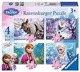 Frozen 4x1-12-16-20-24 pzas Disney Puzzles y rompecabezas, multicolor (Ravensburger 7360), Exclusivo en Amazon