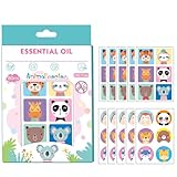 60 Parches Antimosquitos con Diseño Infantil, Pegatinas Repelente de Mosquitos de Dibujos Animados, Ideal para Acampadas, Senderismo y Aire Libre (Animales)