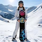 NEUWEABY Tabla de Snowboard All Mountain para Hombre Freeride Freestyle Ready Tablas de Snowboard Todoterreno para Principiantes y Snowboarders avanzados 160 cm