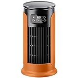 Aire Acondicionado Portatil 4 en 1,Enfriador de Aire Evaporativo con Depósito de 10L, 4 Modos 3 Velocidades,Temporizador de 1-12h con Rruedas y Mando,4 Acumuladores de Hielo,para el Hogar (Naranja)