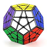 TOYESS Cubo Mágico Megaminx 3x3, Dodecaedro Speed Cube 3x3x3, Cubo de Velocidad Rompecabezas Niños & Adulto, Negro