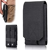 COYUN Funda Cinturón Vertical,Funda para enganchar al cinturón y Llevar el teléfono móvil,Color Negro, tamaño L