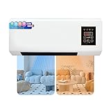 Aire acondicionado portátil de pared 2 en 1 de 2000 W | Calefacción/Aire acondicionado rápido y natural | Súper silencioso for dormitorios(A)