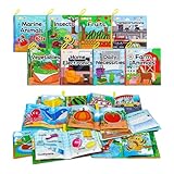 Dr.Rapeti 8 Piezas Libros Blandos para Bebé, Libro de Tela Suave, Libros de Tela Blandos para Bebé, Libros De Suave Sensoriales (Inglés)