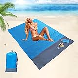 Gigmeta - Alfombra de playa impermeable, 200 x 140 cm, manta de playa, manta de picnic impermeable, para viajes, camping, senderismo, vacaciones, etc.