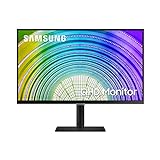 Samsung LS27A600UUUXEN - Monitor profesional de 27' QHD (2560 x 1440, IPS, 5ms, Flicker free, AMD FreeSync, 16:9, Ajustable en altura, inclinación, giro y pivote, HDMI, HDR10 & USB C), Negro