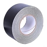 Cinta protectora de borde de raqueta de tenis y pickleball, rollo de material suave de 16 pies (negro)