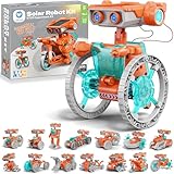 Sillbird Solar Robot Juguete, 15 en 1 Robot Solar, Juguete y Kit de Robótica para Niños 8 a 12 Años, Juegos Ciencia Experimentos Construcciones, Regalo Creativo para Niños 8 9 10 11 Años, 212 Piezas