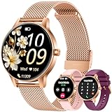 Smartwatch Reloj Inteligente Mujer con Llamadas：1.27' TFT Smart Watch Bluetooth IP68 Impermeable con Frecuencia Cardíaca SpO2 Sangre Presión Arterial Monitor Sueño 110+ Modos Deporte para Android iOS