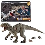 Mattel Jurassic World Colección Hammond Indominus Rex, Figura de acción articulada de Primera Calidad y Gran tamaño, Garras Intercambiables e implante de rastreo, JKG98