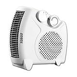 [TO-CA1180V] TOSGO Calefactor Vertical de Aire Caliente con Termostato Regulable. Función de Aire Caliente o Ventilador Temperatura Ambiente. 2000w. Color Blanco.