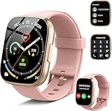 Reloj Inteligente Mujer, 1.95' HD Smartwatch con Llamadas Bluetooth, 110+ Modos Deportivos, 2026 Smart Watch con Pulsómetro/Monitor de Sueño/Podómetro, IP68 Pulsera Actividad para Android iOS, Rosa