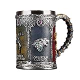 PEKJDS Juego de tronos Copa rural nórdica pirata gótica, cerveza para hombres tankard, Copa festiva de bares retro (B)