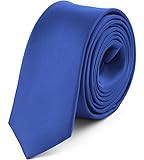 Ladeheid Corbatas Estrechas Diversidad de Colores Accesorios Ropa Hombre SP-5 (150cm x 5cm, Azul2)