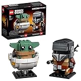 LEGO, 75317 Star Wars BrickHeadz El Mandaloriano y el Niño, Baby Yoda, Juguete de Construcción Coleccionable para Niños Pequeños, Decoración Infantil, Multicolor