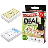 Tomicy Juegos de Tablero Monopoly Deal Juego de Cartas Juegos de Estrategia Juego de Mesa Familiar para Edades de 8 y Más