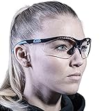SOLID. gafas proteccion trabajo con ajuste perfecto y protección lateral integrada | gafas de seguridad con lentes transparentes, resistentes a los arañazos, antivaho y con protección UV