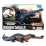 Mattel Jurassic World Wild Roar Gryposuchus Dinosaurio de juguete con sonidos, +4 años (HTK71)
