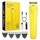 Máquina Cortar Pelo, Recortadora Barba y Cortadora Pelo Hombre, Cortapelos Inalámbrico con Potentes Baterías de Litio Recargables Incorporadas (amarillo)