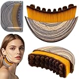 Masaje Facial,Cepillo Facial de Contorno Linfático,Cepillo Facial de Cepillado en Seco,Diseño Ergonómico,Masajeador de Drenaje Linfático para Esculpir Rostro,Fácil de usar,Una con caja