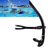 Focevi Snorkel de Natacion Frontal,Tubo de natación Central para Piscina,Apto para Adultos y niños Mayores de 12 años，Entrenar en la Piscina y en Aguas Abiertas Accesorios