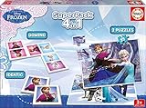 Educa - Juegos educativos Disney superpack 4 en 1, Juego de Mesa con diseño de Frozen (16144)