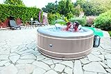 NetSpa – Whirlpool inflable con certificación TÜV, 4 personas SPA autoinflable, piscina climatizada para exterior e interior