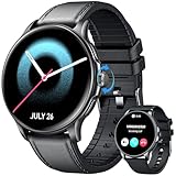 Reloj Inteligente Hombre Smartwatch con Llamadas: 1.43' Redondo AMOLED Display de Pulsometro Presion Sueño Arterial 100+ Modo Deportivo Podómetro IP68 Impermeable con Smartwatch para iOS Android