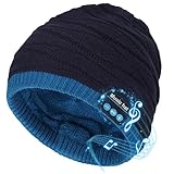 SIVITICK Gorro Musical Bluetooth Regalos Originales para Hombres y Mujeres Gorro de Invierno Abrigado con Altavoces Integrados Bluetooth 5.4 Manos Libres