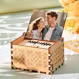 Smile lab Caja de Música – Caja Musical Personalizada con Foto y Texto, Fotos Personalizadas Regalo, Regalo San Valentín para Mujer, Hombre, Pareja, Navidad y Cumpleaños