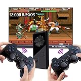 Genérico Consola Retro Arcade, Videoconsola inalámbrica, 12.000 juegos, HDMI, vídeo juego 2 mandos, 64gb, consola inalámbrica, MAME/PS1/GB/GBA/GBC/MD/SFC/FC/ATARI