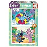 Educa - Disney Stitch | Set de 2 Puzzles Infantiles con 100 Piezas. Medidas: 40 x 28 cm. Recomendados a Partir de 6 años (19998)