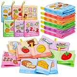 Dr.Rapeti 6 Piezas Libros Blandos en Francés, Libros Blandos para Bebé, Libro de Tela Suave, Libros de Tela Blandos para Bebé, Libros De Suave Sensoriales