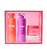 Beter - Set Cuidado Corporal Jellylicious Body, Set de Ducha 3 Piezas con Gel de Baño, Exfoliante Corporal y Gelatina Hidratante, Aroma de Melocotón, Ideal para Revitalizar la Piel, Set Regalo
