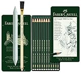 Faber-Castell 119065 Castell 9000 Lápices (12 unidades, 8B - 2H, 12 unidades, difuminador y borrador)