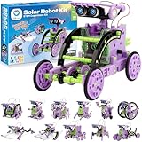 Sillbird Robot Solar Juguete para Niños, 12 en 1 Kit de Construcción Robótica, Stem Juguete y Kit de Robótica, Regalo Cumpleaños Navidad para Niños 8-12 Años (190 Piezas)