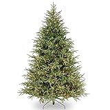 AMAZOM Árbol De Navidad Artificial Con Luces Blancas Cálidas, Árbol De Navidad Con Bisagras De Pelusa Con Soporte Plegable Árbol De Navidad Clásico Para Decoración De Vacaciones En El Hogar,300cm/10ft