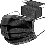 Genérico Mascarillas Quirúrgicas Negras Tipo IIR – 100 Unidades | Certificadas CE | 3 Capas, Alta Filtración ≥98% | Mascarilla Homologada EN 14683:2019 | Cómodas, Transpirables y Desechables