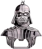 Darth Vader - Abrebotellas como llavero, color negro brillante, acabado sólido, 55 mm x 60 mm, para el bar en casa y de viaje, regalo divertido para los fans de Star Wars