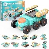 Sillbird Robot Solar de Juguete para Niños 10 en 1 de 6-12 Años,Kit de Robótica Infantil,Juegos de Construcción,Kit de Ciencia Educativo Stem,Idea de Regalo con Diseño Verde Menta para Niños y Niñas