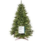 Árbol de Navidad Artificial Premium 180cm – Ramas Densas y Realistas, con Soporte de Madera y Bolsa de Almacenamiento – Arbol Navidad Artificial de Pure Living